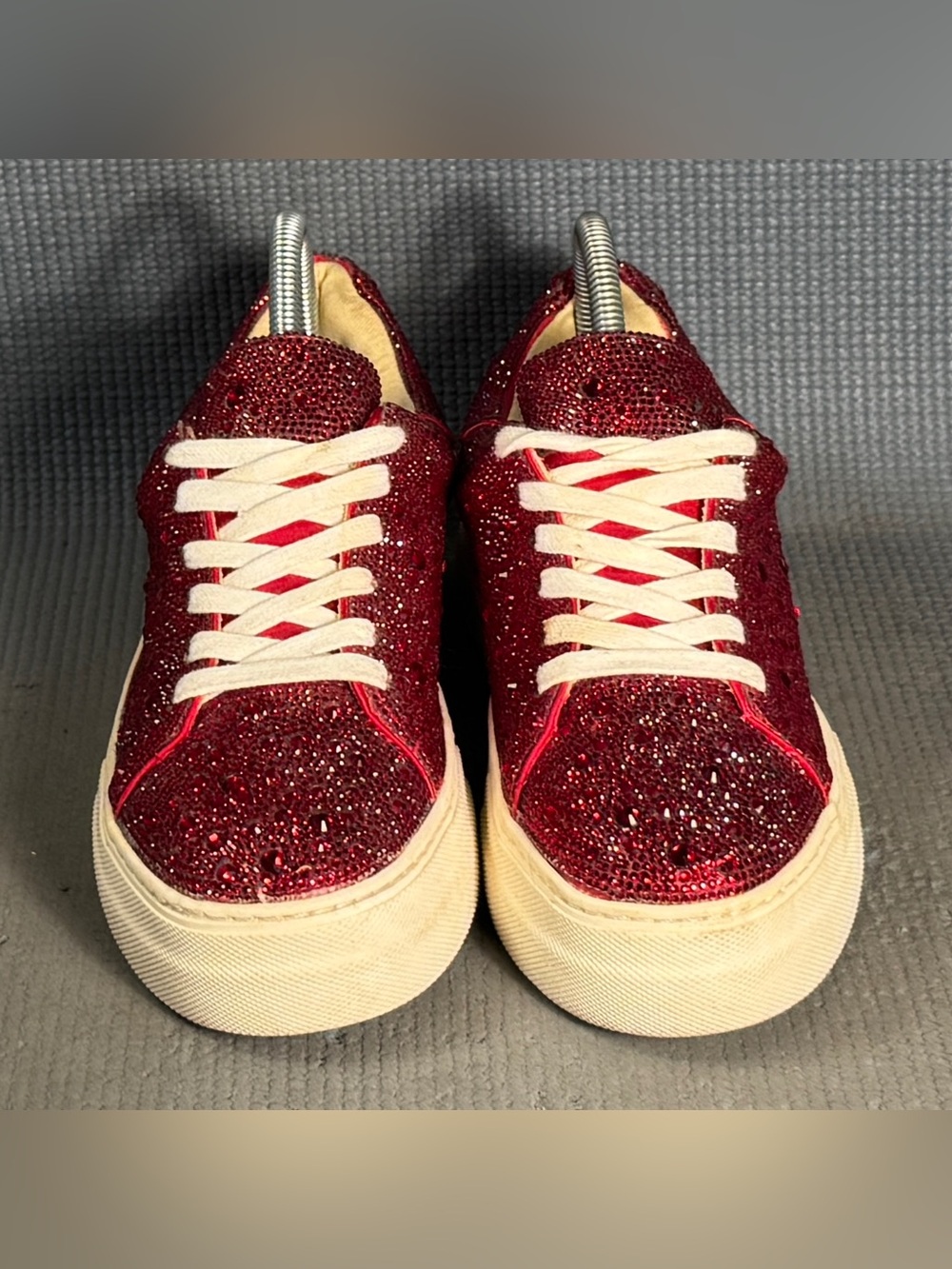 Betsey Johnson Sidny Rhinestone Embellished Family Platform Shoes Women’s Size 8 - Picture 3 of 9